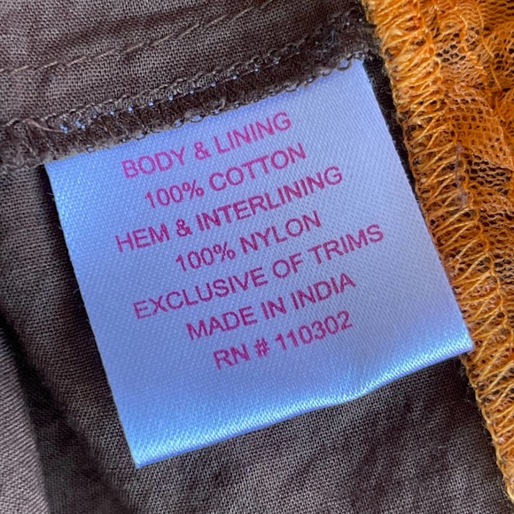 Beetlejuice Skirt Girls Size 7 Brown Polka Dot Floral Layered - Picture 5 of 9